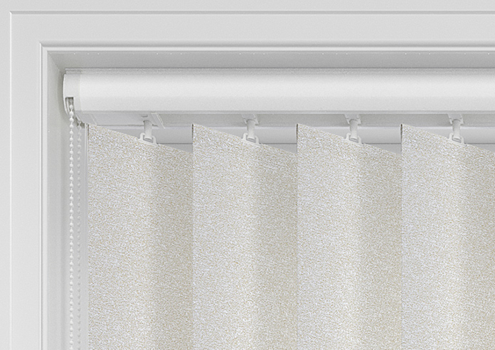Shimmer (Blackout), Quartz Cream - Vertical Blind - Image 12